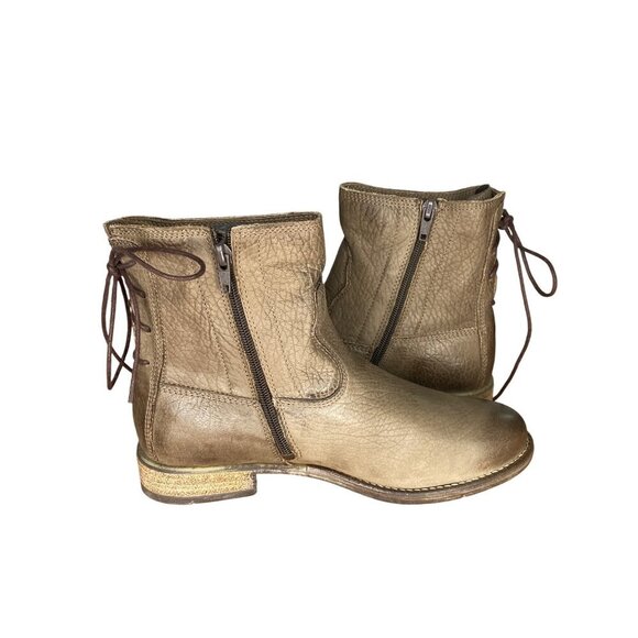 Josef Seibel Sienna 01 Distressed Leather Boots Taupe Inside Zipper Comfort - Picture 5 of 7